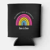 Pansexual Pride Celebrity Diversity Love is Love Blikjeskoeler (Voorkant)