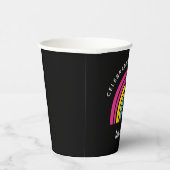 Pansexual Pride Celebrity Diversity Love is Love Papieren Bekers (Rechts)
