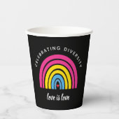 Pansexual Pride Celebrity Diversity Love is Love Papieren Bekers (Voorkant)