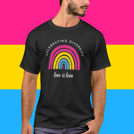 Pansexual Pride Celebrity Diversity Love is Love T-shirt