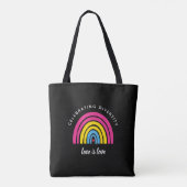 Pansexual Pride Celebrity Diversity Love is Love Tote Bag (Achterkant)