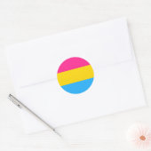 Pansexual Pride Circle Sticker (Envelop)