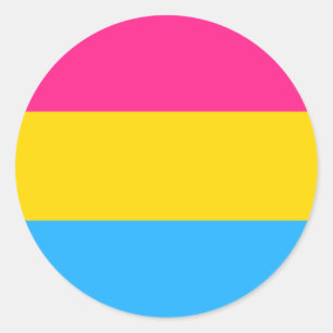 Pansexual Pride Circle Sticker