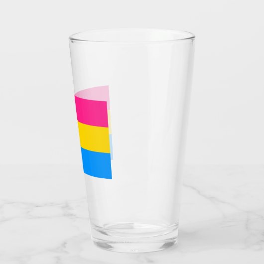 Pansexual Pride Colors Glas (Links)