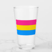 Pansexual Pride Colors Glas (Voorkant)