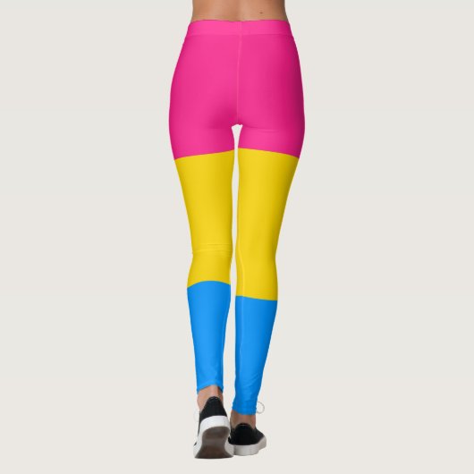 Pansexual Pride Colors Leggings (Achterkant)