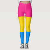 Pansexual Pride Colors Leggings (Voorkant)