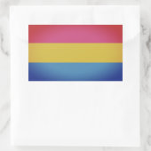 Pansexual Pride Colors Rechthoekige Sticker (Tas)