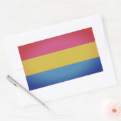 Pansexual Pride Colors Rechthoekige Sticker (Envelop)