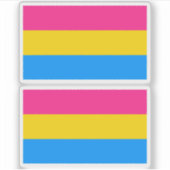 Pansexual Pride Colors Sticker (Voorkant)