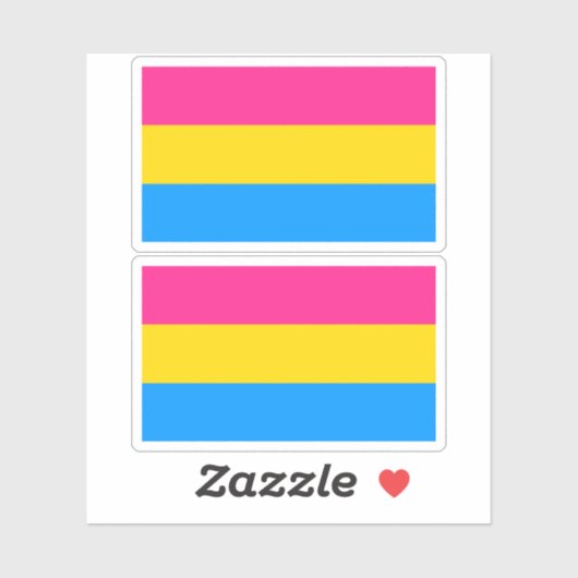 Pansexual Pride Colors Sticker (Vel)