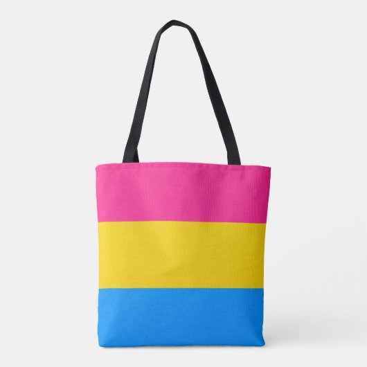 Pansexual Pride Colors Tote Bag (Achterkant)