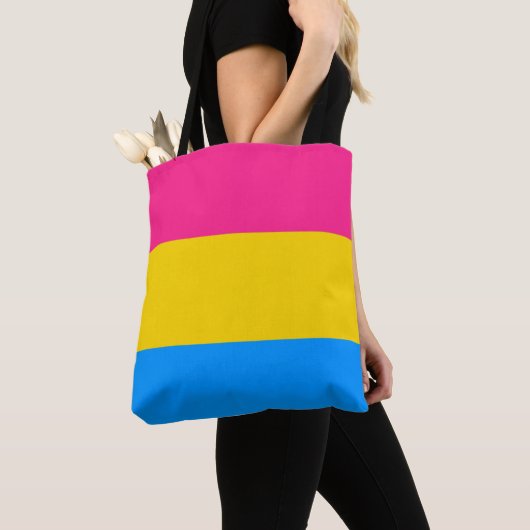 Pansexual Pride Colors Tote Bag (Dichtbij)