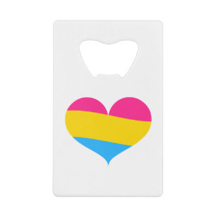 Pansexual Pride Creditkaart Flessenopener