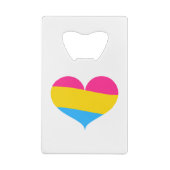 Pansexual Pride Creditkaart Flessenopener (Achterkant)