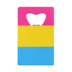 Pansexual Pride Creditkaart Flessenopener