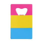 Pansexual Pride Creditkaart Flessenopener (Achterkant)