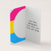 Pansexual Pride Crescent Moons Greeting Card Visitekaartje (Binnen)