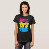 Pansexual Pride Eerste Pansexualiteit Vlag Queer P T-shirt (Voorkant volledig)