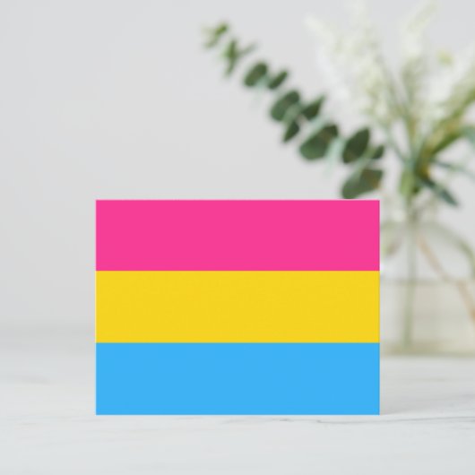 Pansexual Pride flag Briefkaart (Staand voorkant)