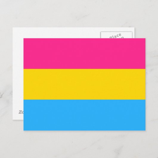 Pansexual Pride flag Briefkaart (Voorkant / Achterkant)