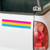 Pansexual pride flag bumper sticker (Op Truck)