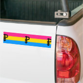 Pansexual Pride Flag Bumpersticker (Op Truck)