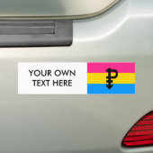 Pansexual Pride Flag Bumpersticker (Op auto)