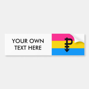 Pansexual Pride Flag Bumpersticker