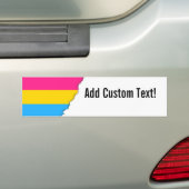Pansexual Pride flag Bumpersticker (Op auto)