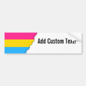 Pansexual Pride flag Bumpersticker (Voorkant)