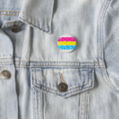 Pansexual Pride Flag Button (In situ)