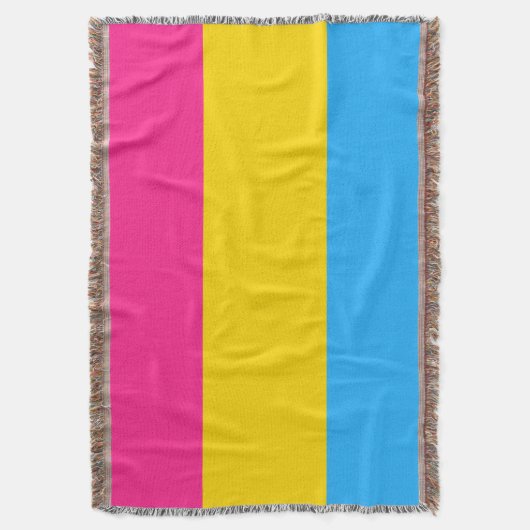 Pansexual Pride Flag Deken (Voorkant Verticaal)