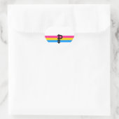 Pansexual Pride Flag Hart Sticker (Tas)