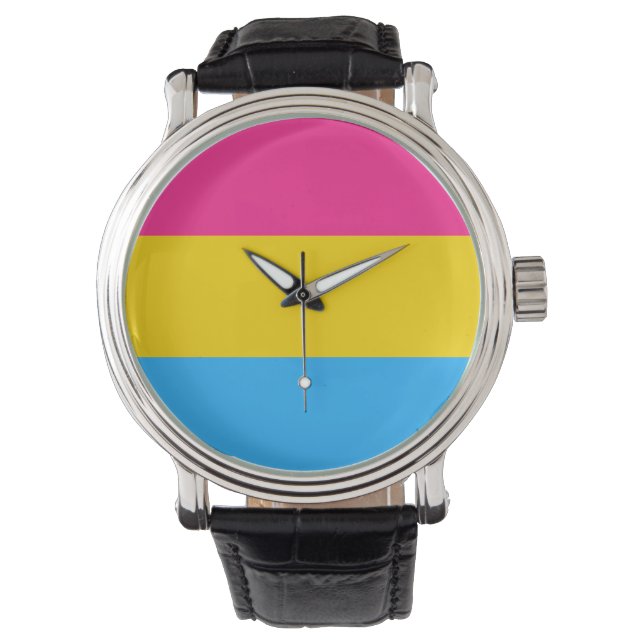 Pansexual Pride Flag Horloge (Voorkant)