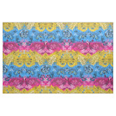 Pansexual pride flag kleuren dragon damask stof (Fat Quarter)