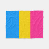 Pansexual Pride Flag kleurige achtergrond Fleece Deken (Voorkant (Horizontaal))