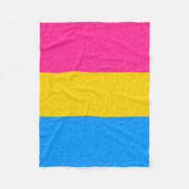 Pansexual Pride Flag kleurige achtergrond Fleece Deken