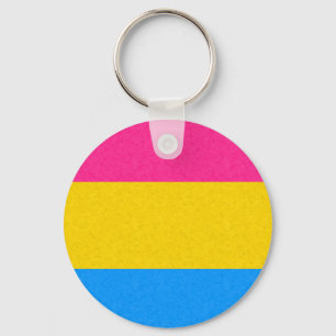 Pansexual Pride Flag kleurige achtergrond Sleutelhanger