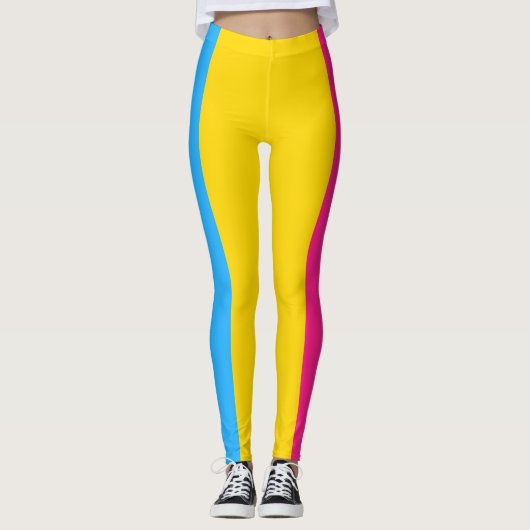 Pansexual Pride Flag Leggings (Voorkant)
