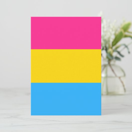 Pansexual Pride Flag LGBTQ (Staand voorkant)