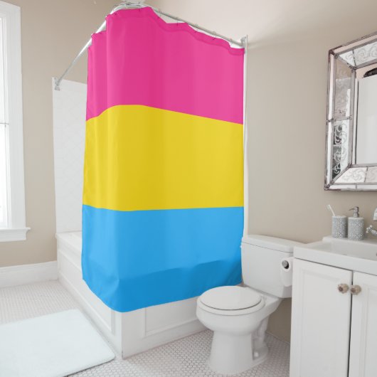 Pansexual Pride Flag LGBTQ Douchegordijn (In situ)