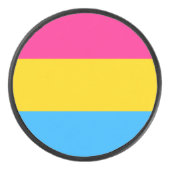 Pansexual Pride Flag LGBTQ Hockey Puck (Voorkant)