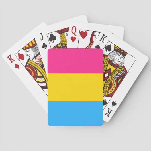 Pansexual Pride Flag LGBTQ Pokerkaarten (Achterkant)