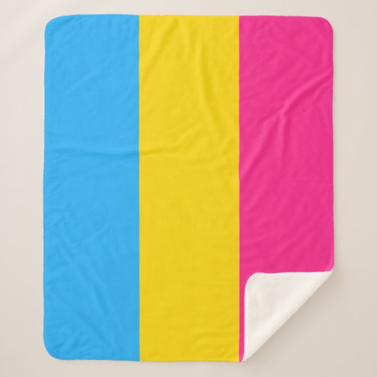 Pansexual Pride Flag LGBTQ Sherpa Deken (Voorkant)