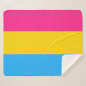 Pansexual Pride Flag LGBTQ Sherpa Deken (Voorkant (horizontaal))