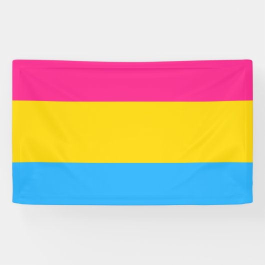 Pansexual Pride Flag LGBTQ Spandoek (Horizontaal)