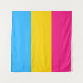 Pansexual Pride Flag LGBTQ Wandkleed (Voorkant (horizontaal))