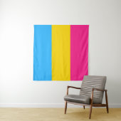Pansexual Pride Flag LGBTQ Wandkleed (In Situ (horizontaal))