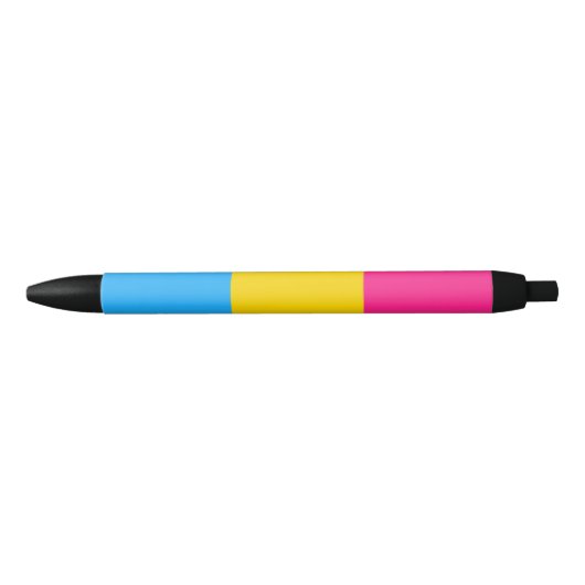 Pansexual Pride Flag LGBTQ Zwarte Inkt Pen (Voorkant)
